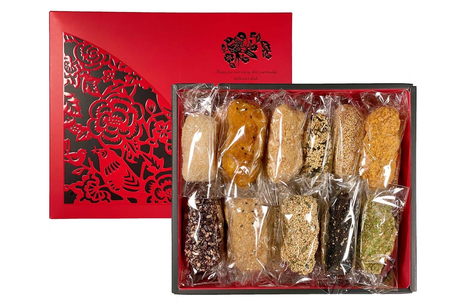 吉祥方形麻粩禮盒